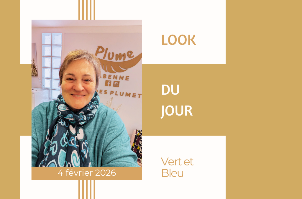 ✨Look du jour : vert et bleu✨