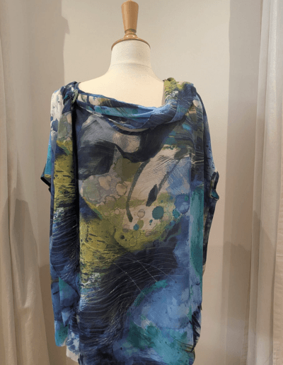 top imprimé taille 48