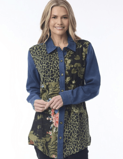 CHEMISE JEAN BIMATIERE ORIENTIQUE